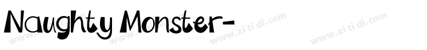 Naughty Monster字体转换